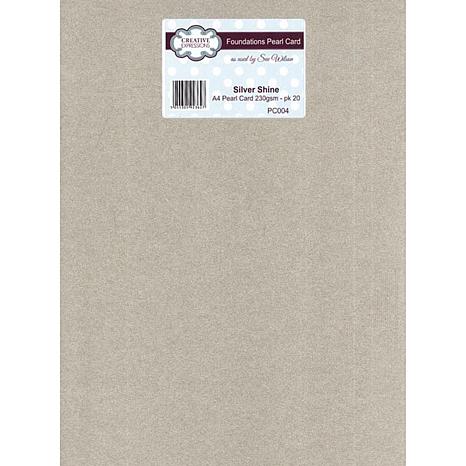 Creative Expressions Foundation A Pearl Cardstock Silver Shine