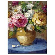 Giclee Print - Flowers in a Gold Vase 24" x 32"