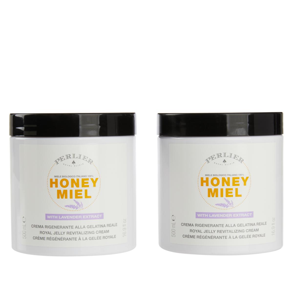 Perlier 2 Pack Supersize Honey Lavender Body Cream Auto Ship