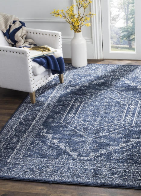 blue rug