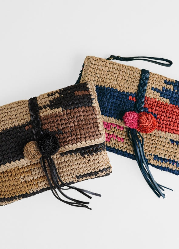Woven clutch