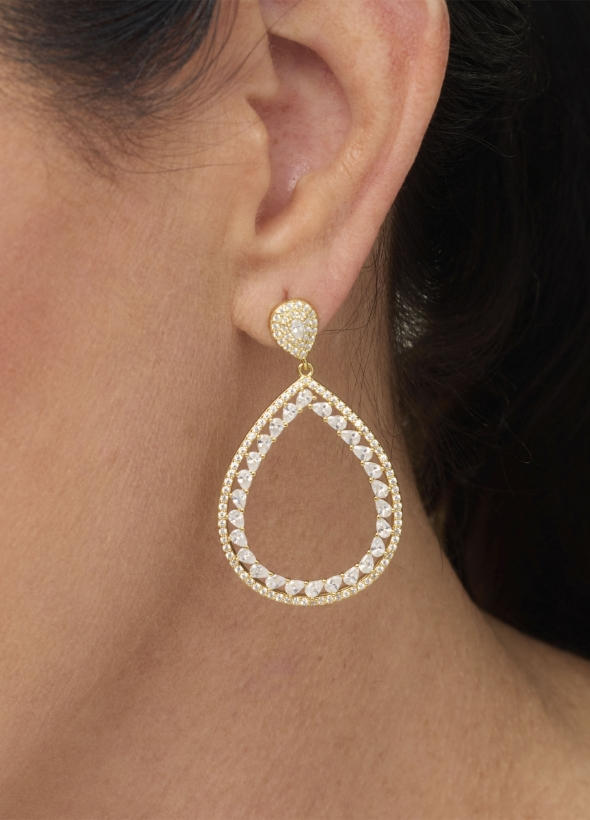 Radiance by Absolute Open Teardrop Dangle Earrings