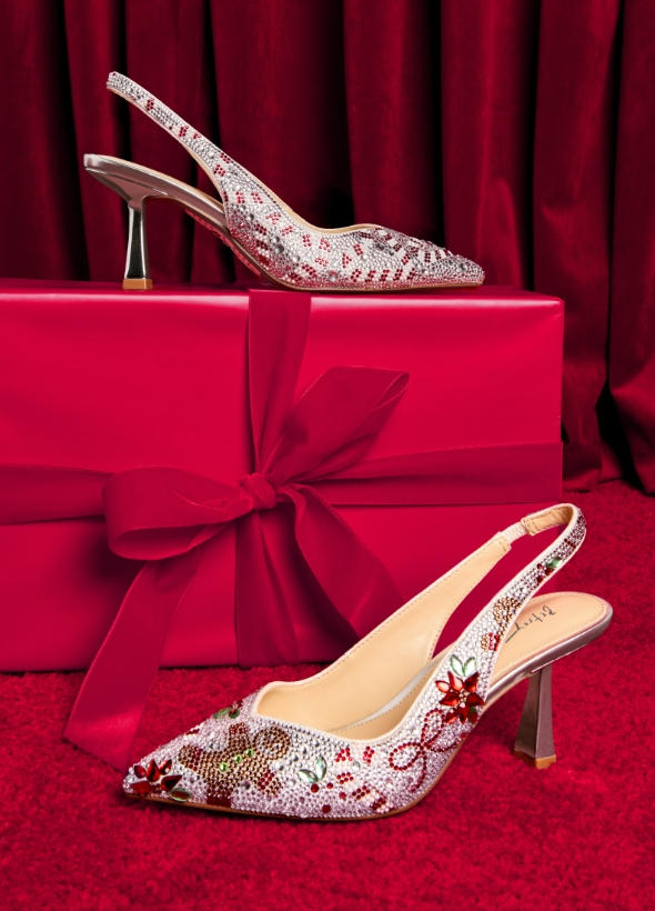 Red high heel boot
