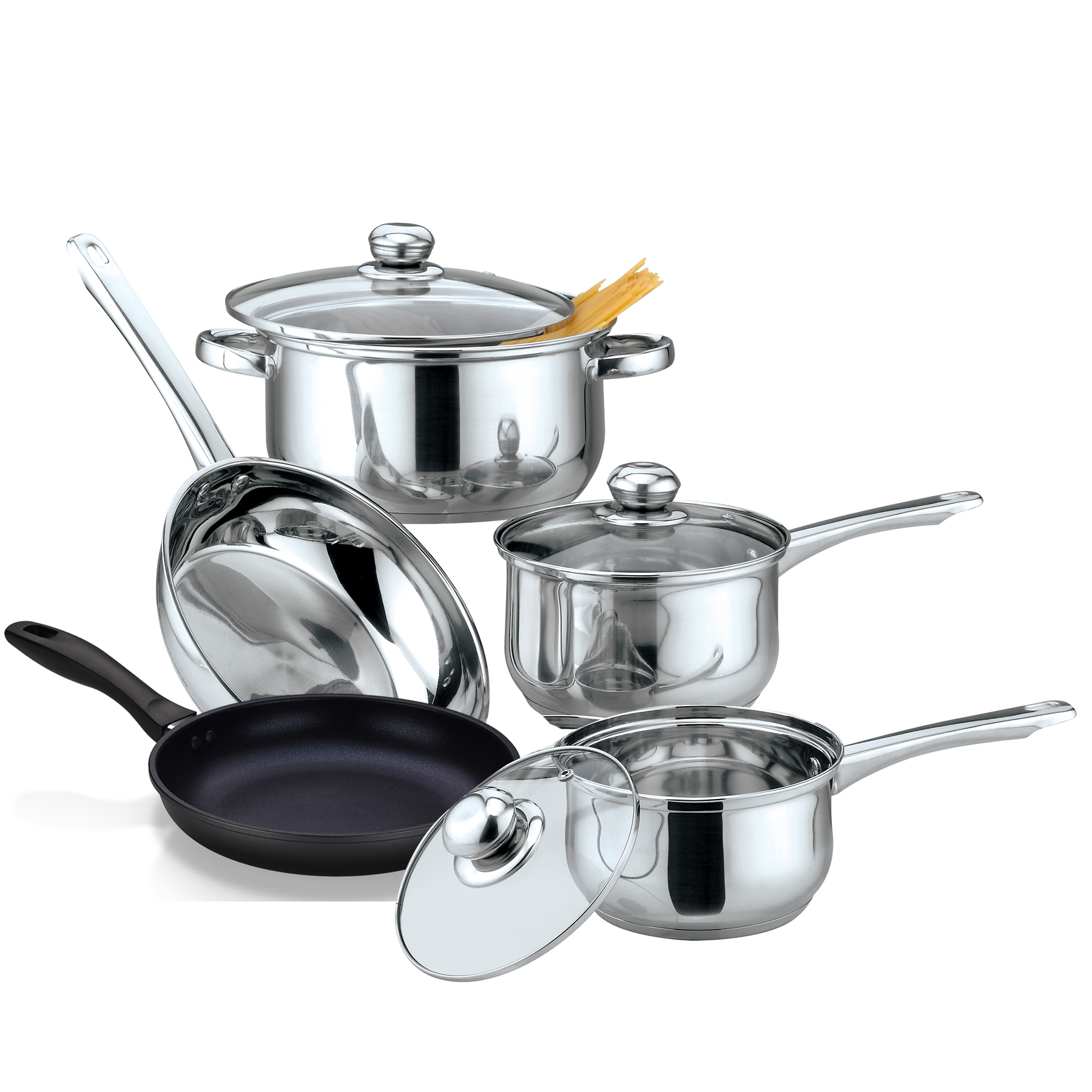 Gourmet Edge 8pc Stainless Steel Cookware Set - Family Size - 20164623 ...