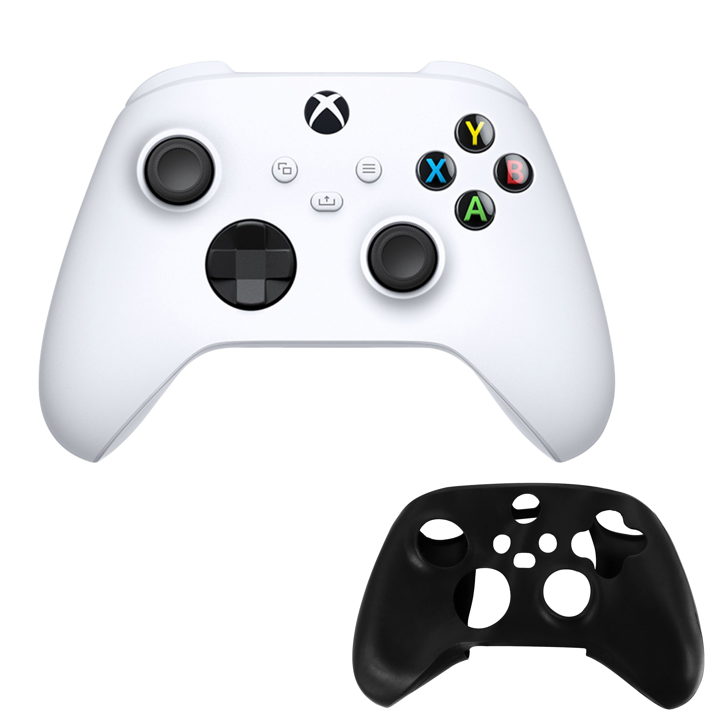 Xbox Series Xs Controller In White With Silicone Sleeve 20565282 Hsn