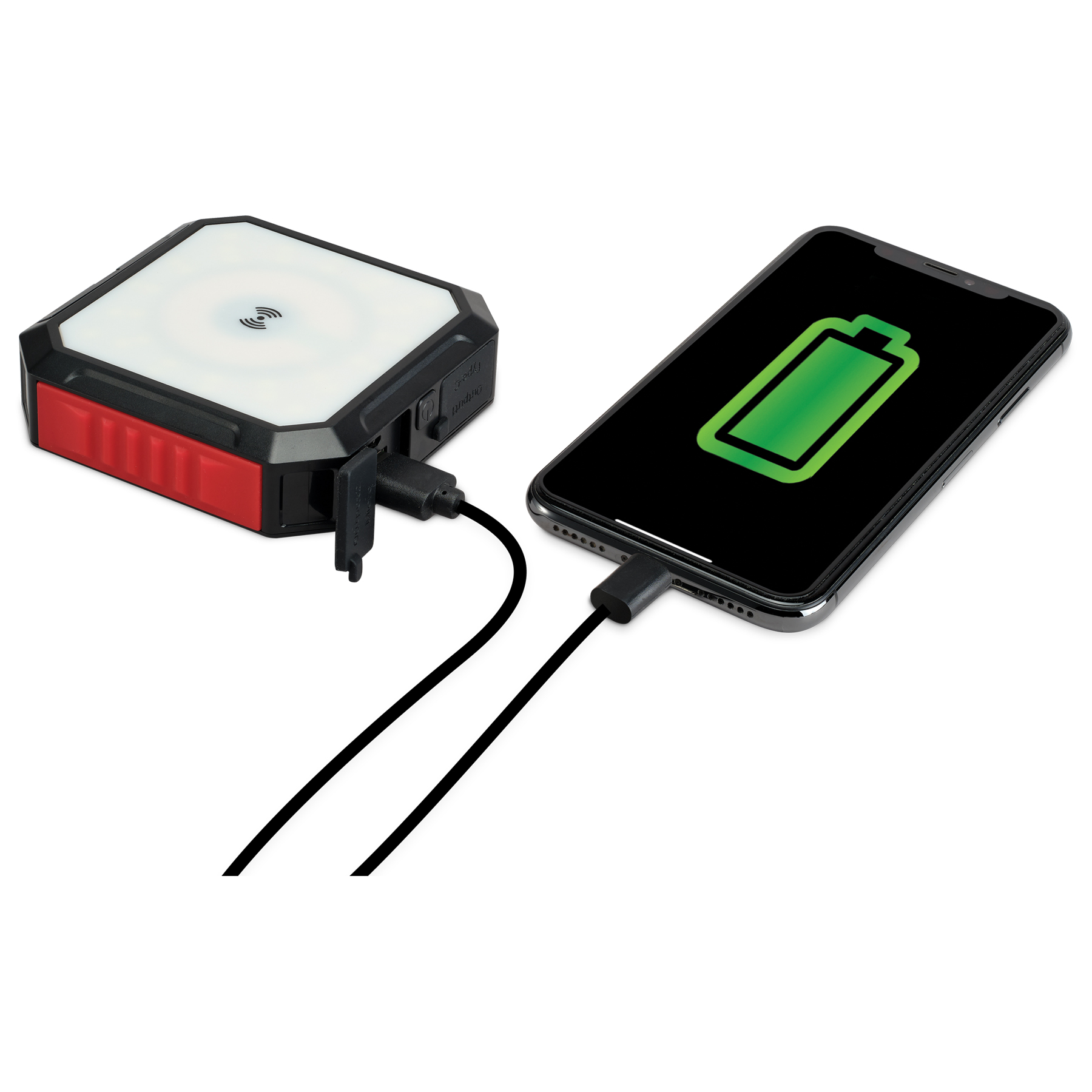 Solar Power Bank & Light with Wireless Charger 20630535 HSN