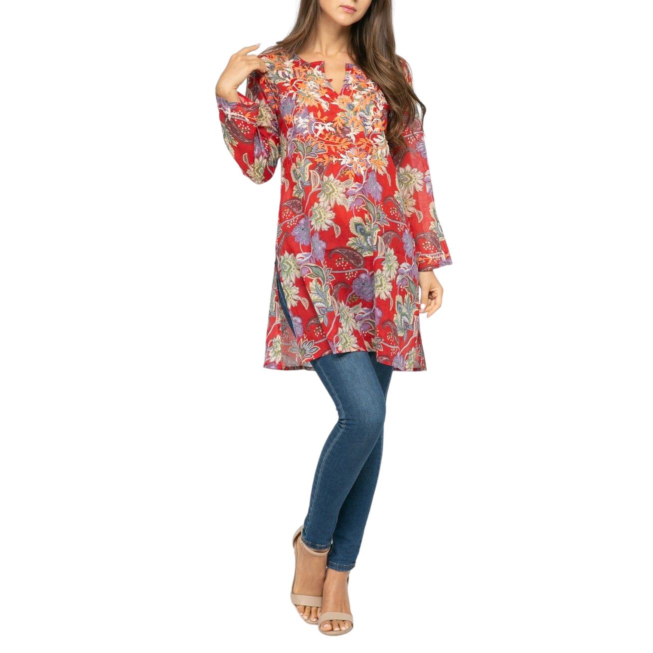 Raj Wild Flower Tunic 20722550 HSN
