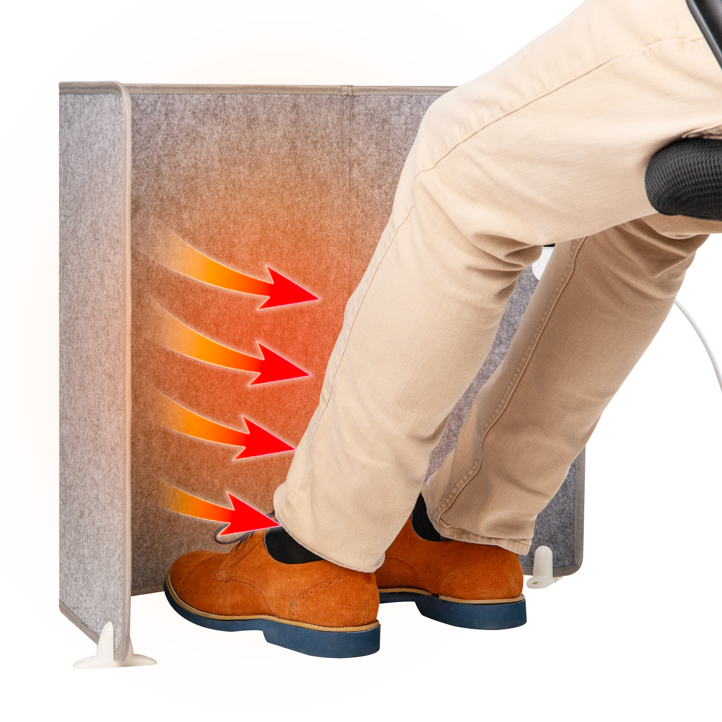 Mind Reader Under Desk Space Heater Foldable Electric Foot Warmer | HSN