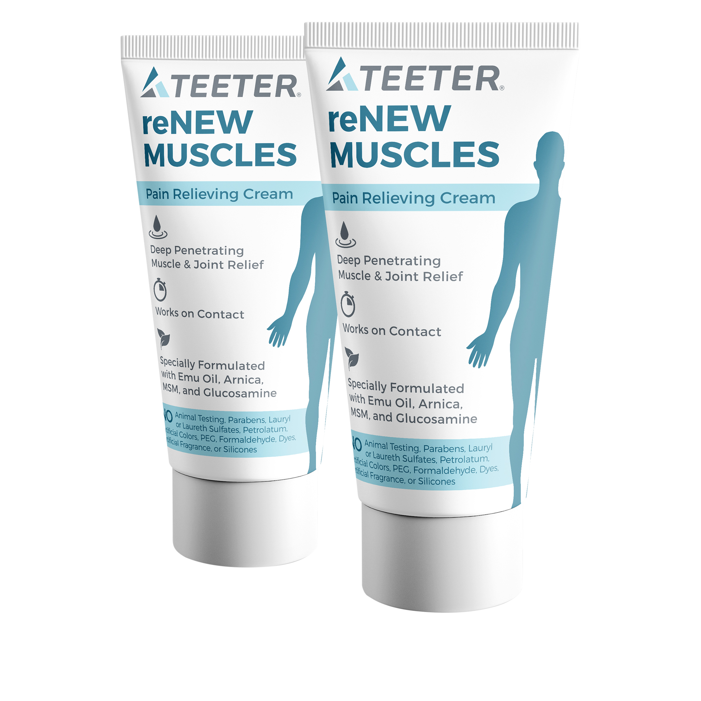 Teeter Renew Muscles Pain Relieving Cream 2pack 8355324 HSN