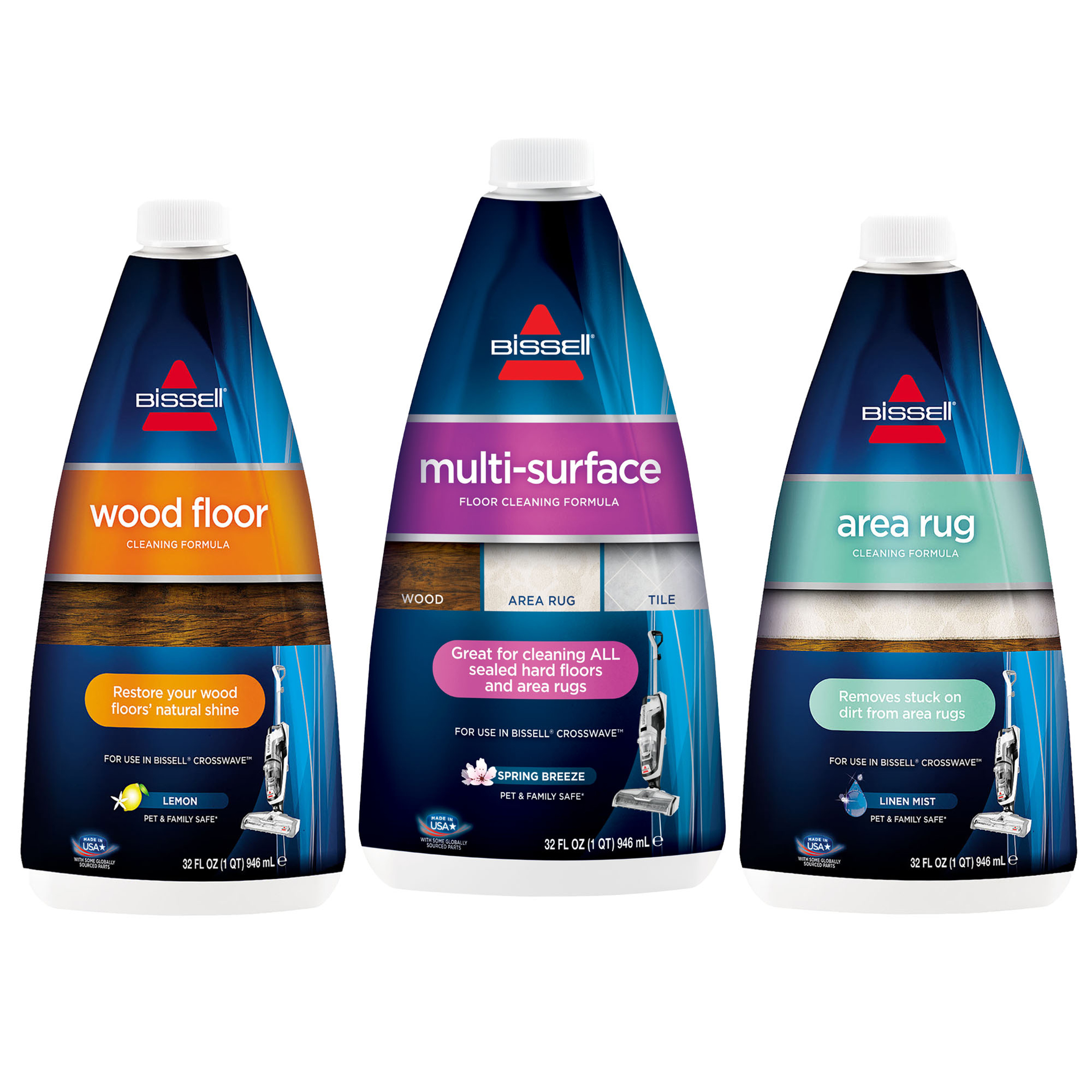 BISSELL® 3pack 32 fl. oz. Variety Cleaning Formulas 8446052 HSN