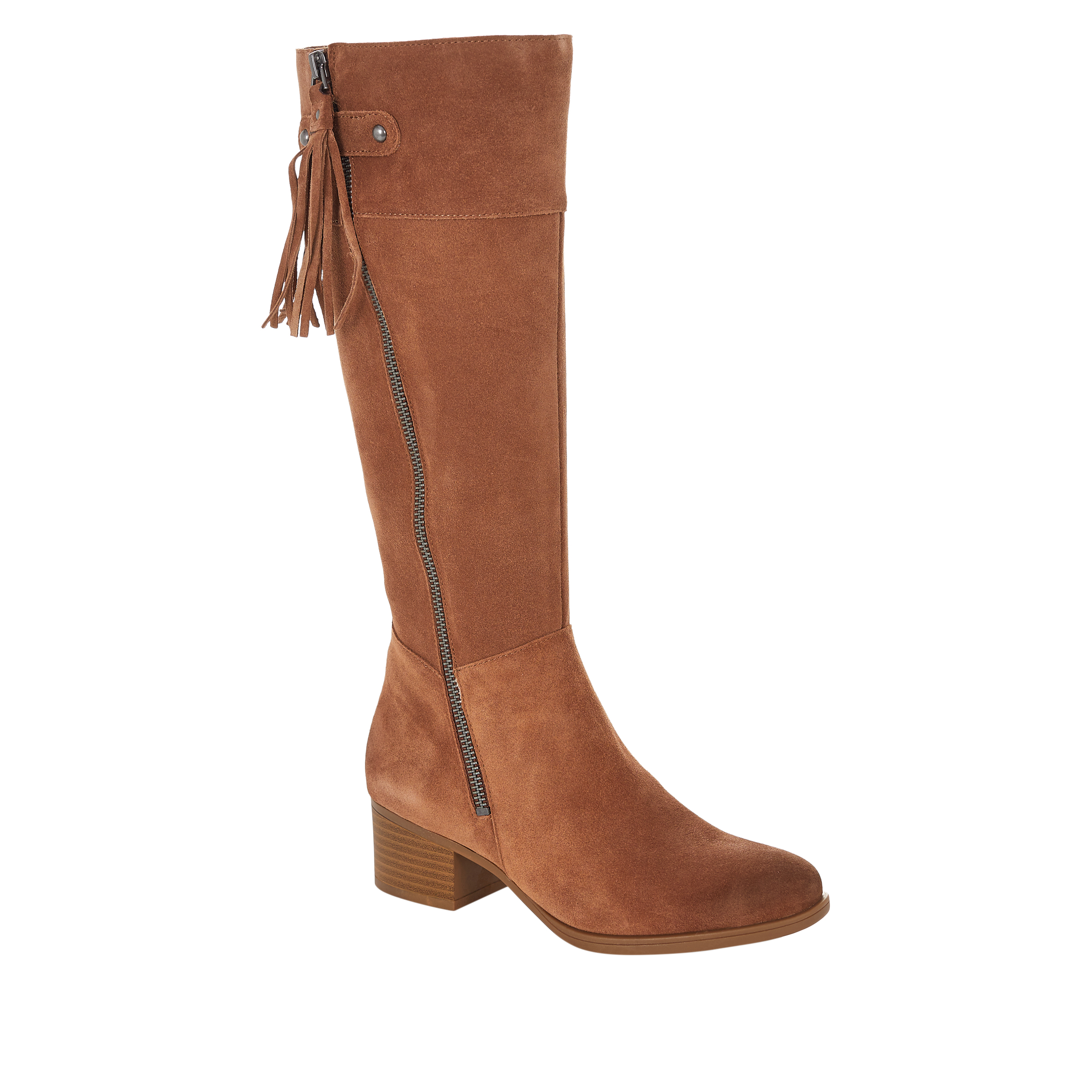 Naturalizer Kailyn Suede Riding Boot 10086341 HSN