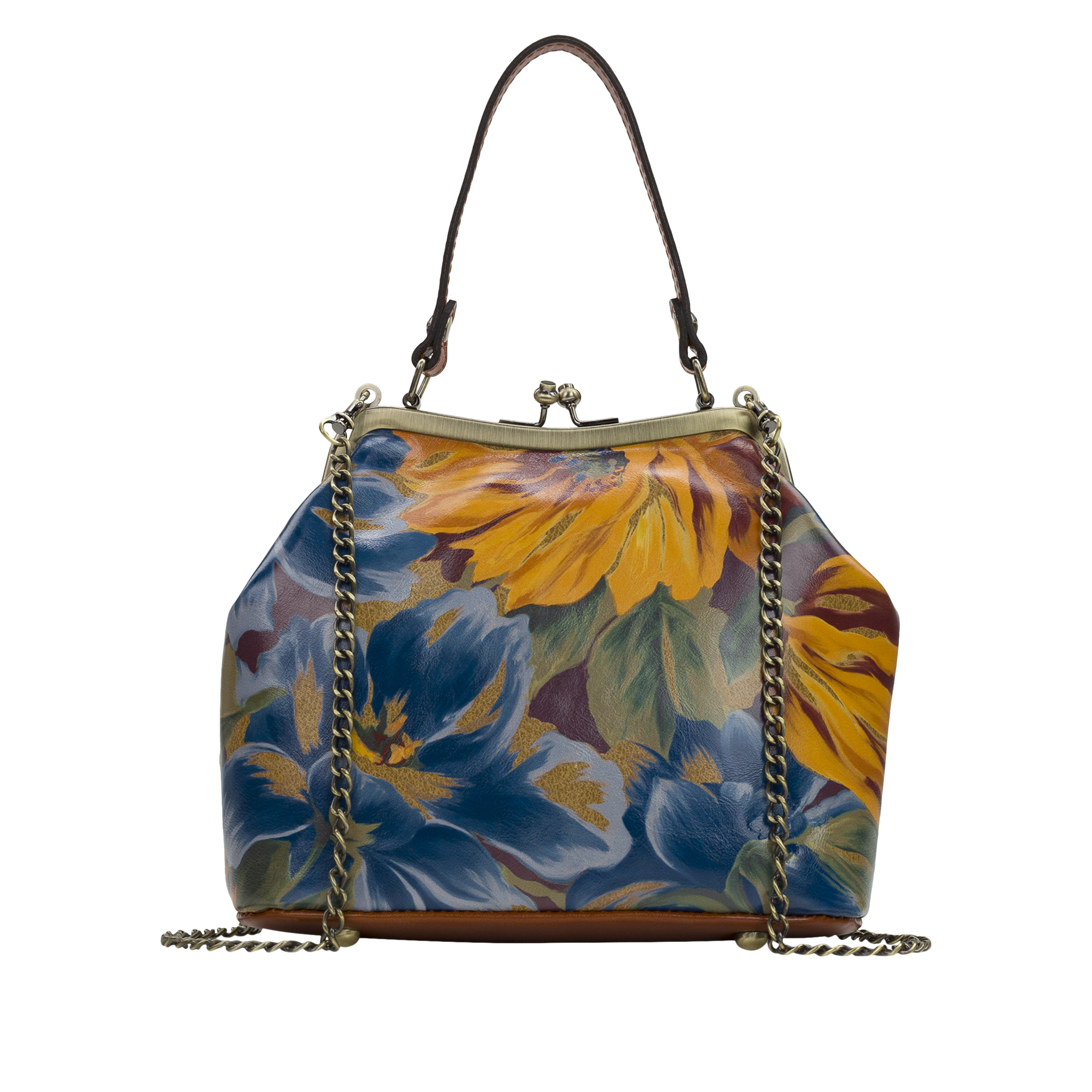 Patricia Nash Laureana Leather Frame Satchel 20423430 HSN