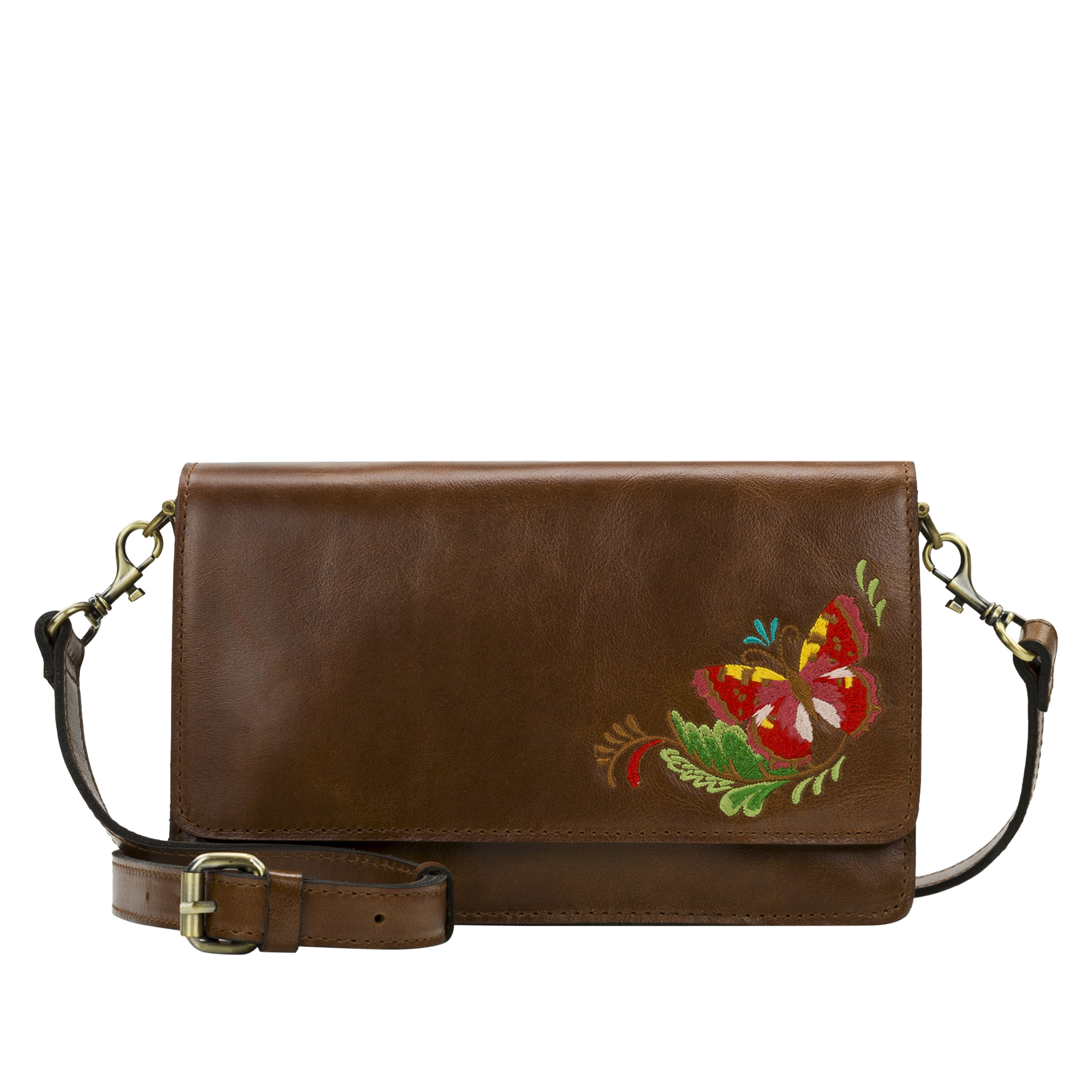 Patricia Nash Annecy Flap Leather Crossbody 20596889 HSN