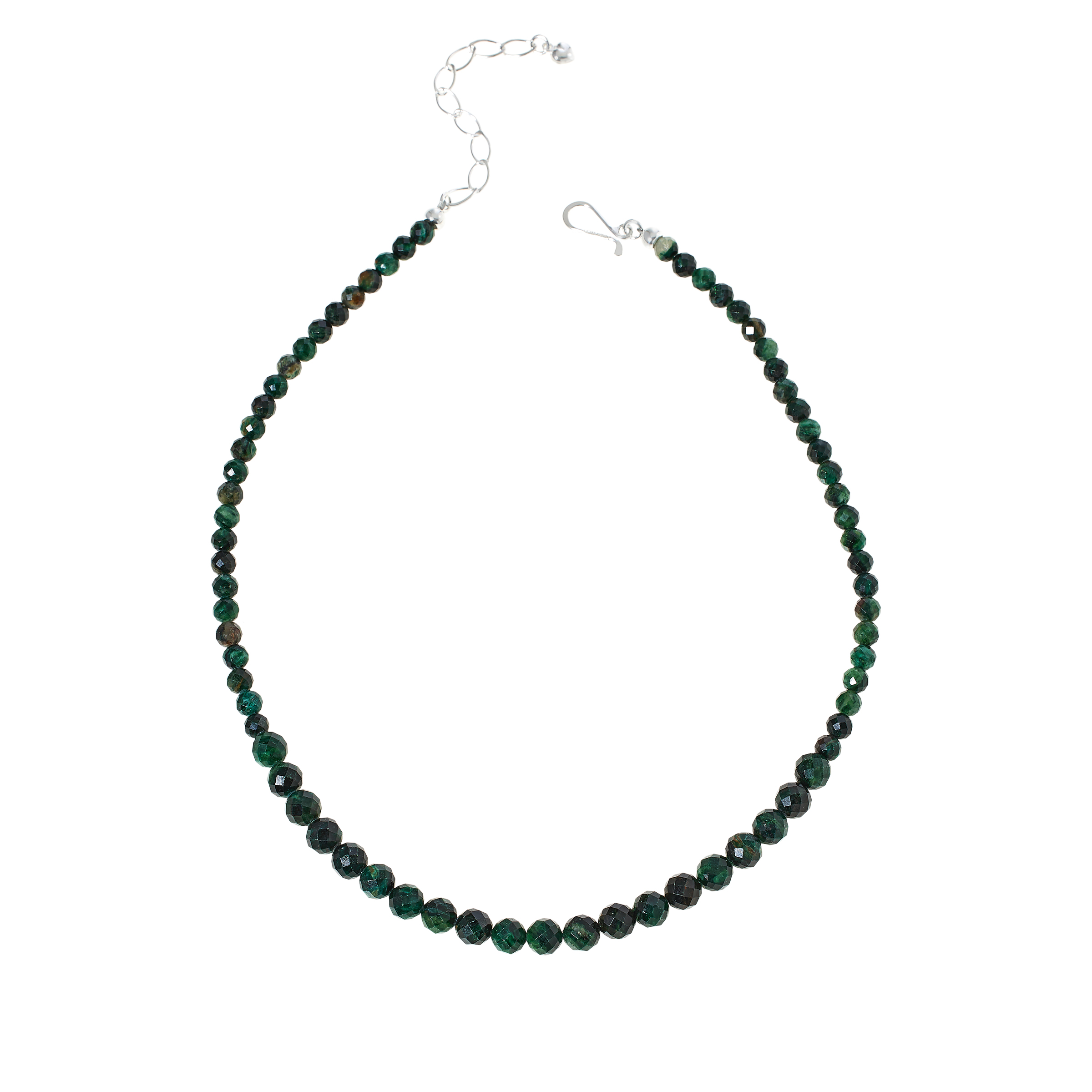 Jay King Dark Green Euchlorite Quartz Bead Necklace 20739614 HSN