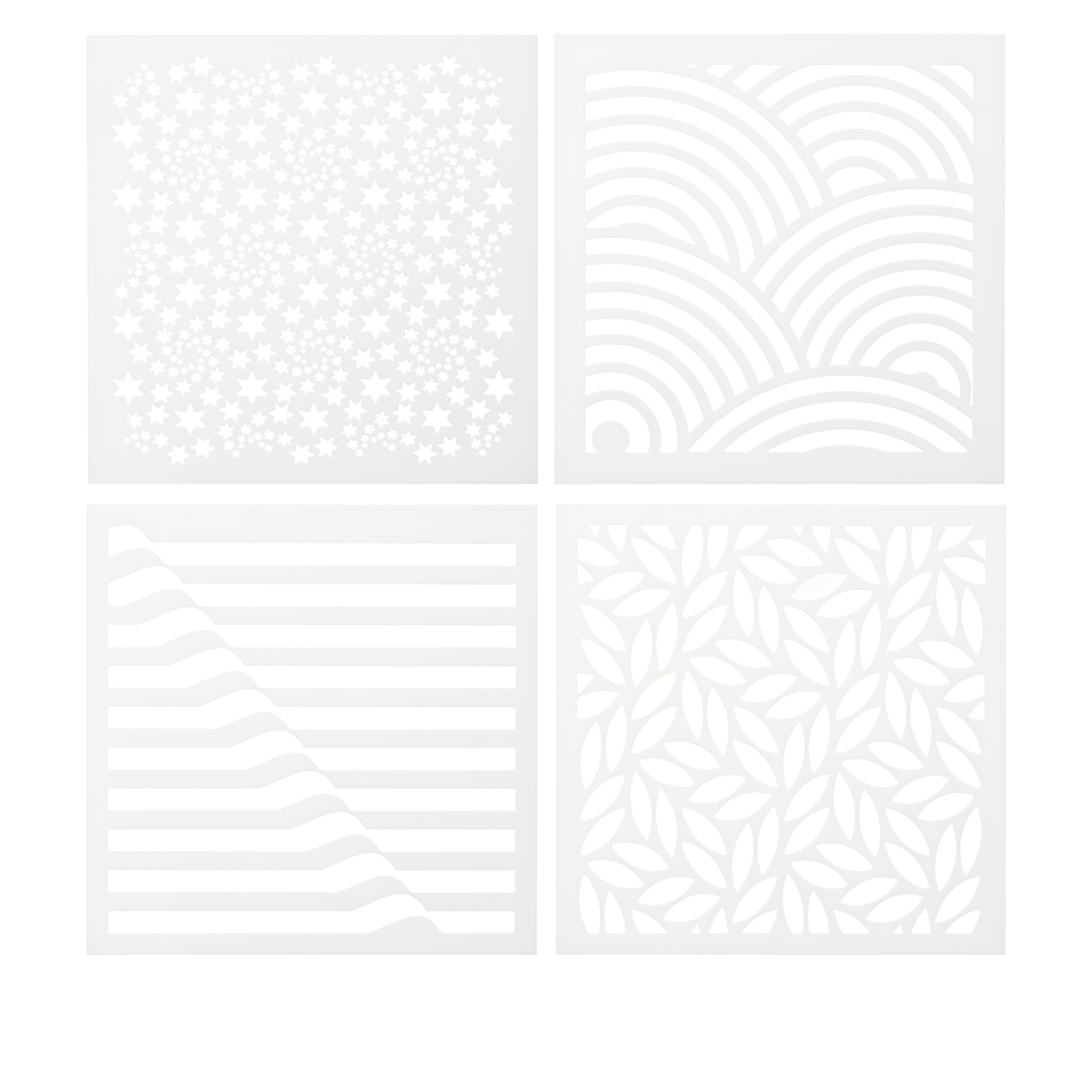 Stamps by Me Dimensional Background Stencil Set of 4 20775803 HSN