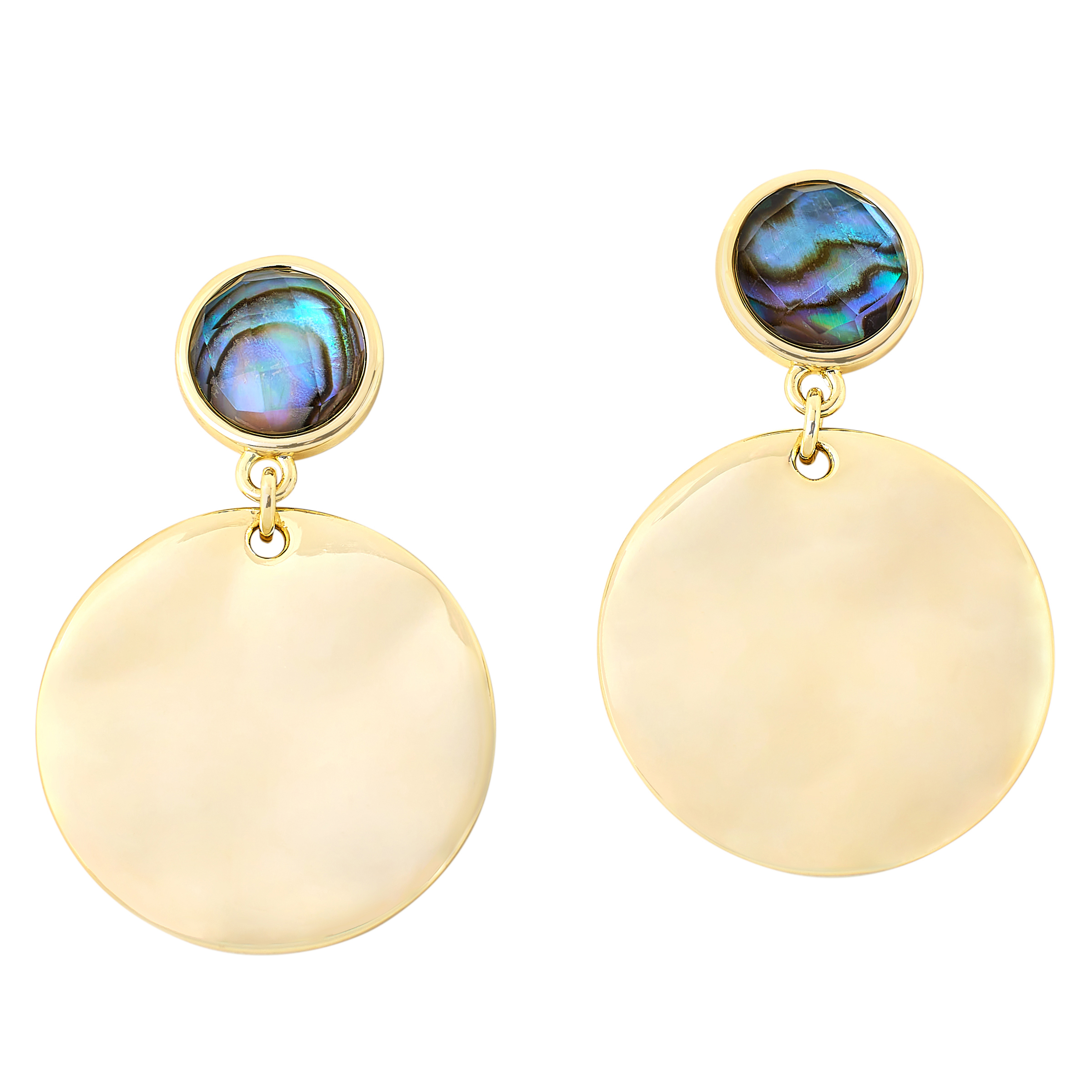 Connie Craig Carroll Jewelry Callie Abalone Doublet Drop Earrings 