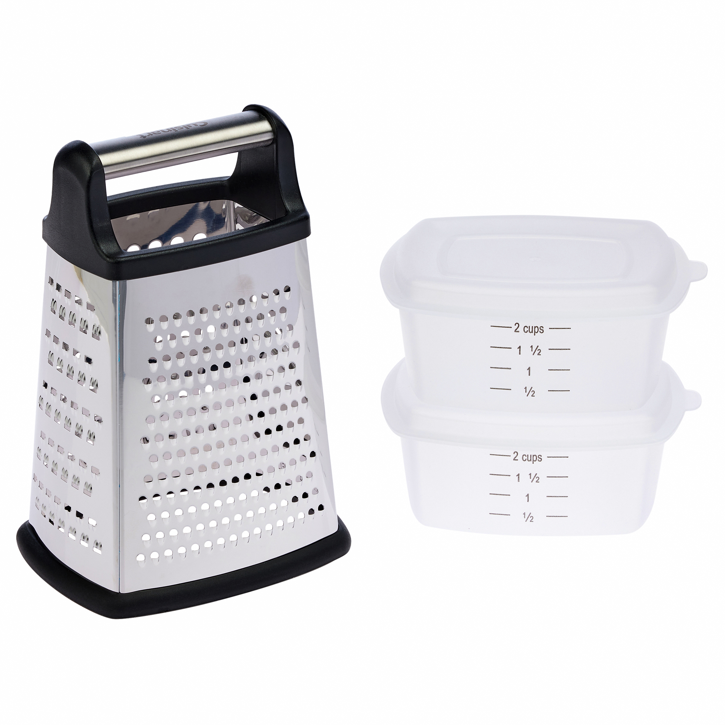 Cuisinart Box Grater with 2 Storage Containers 20819890 HSN