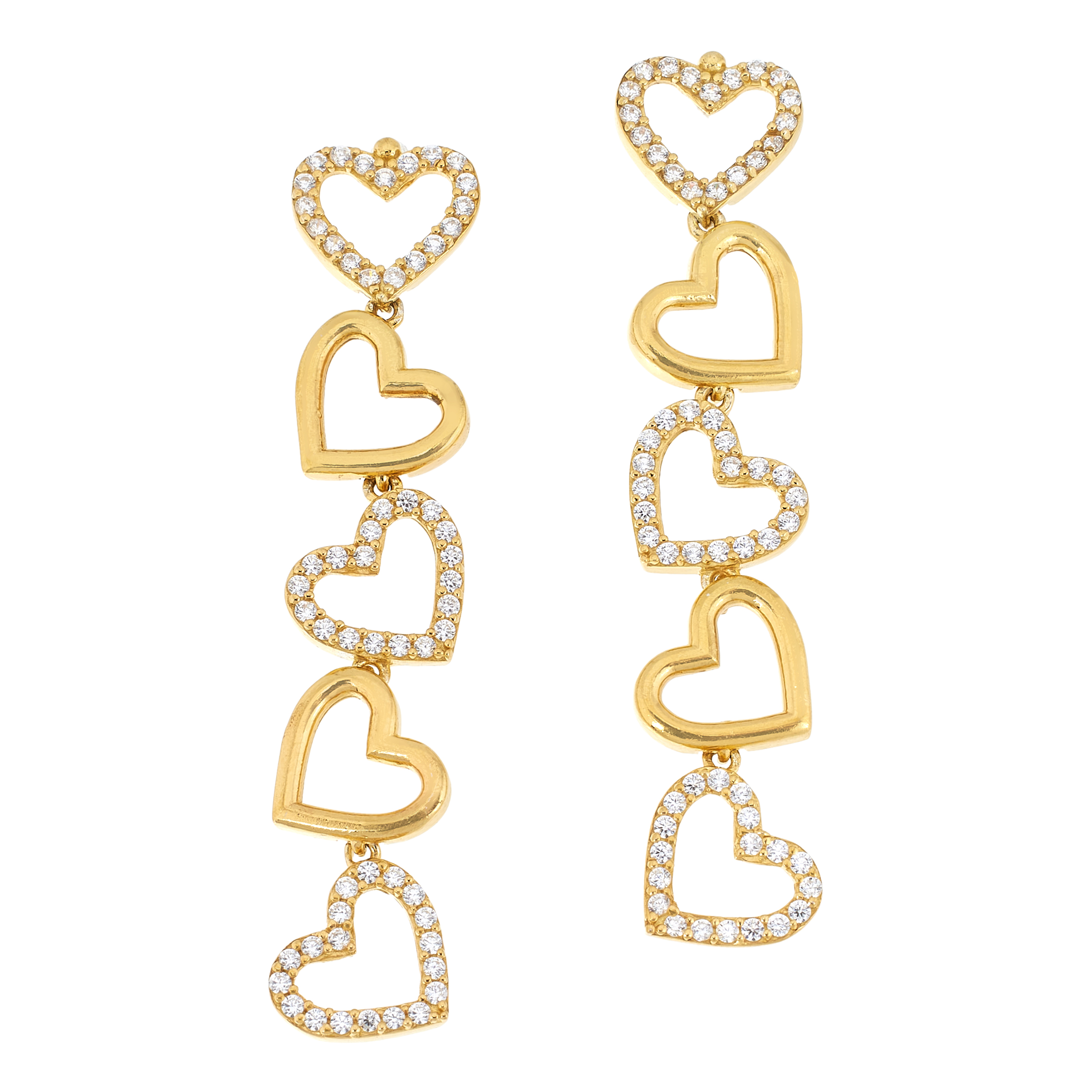 Radiance by Absolute™ x Katharine McPhee 1.25ctw Heart Drop Earrings ...