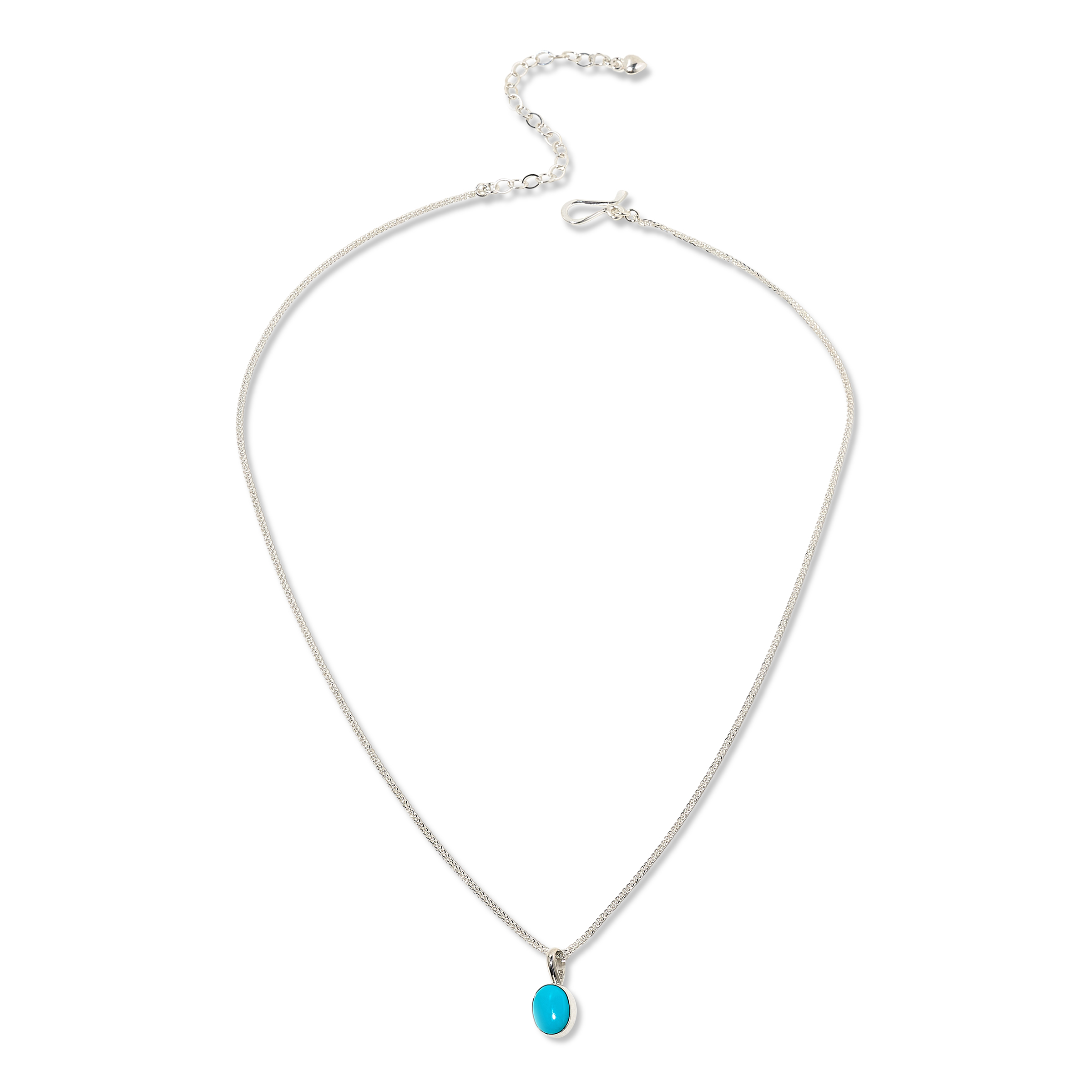 Jay King Sleeping Beauty Turquoise Oval Pendant with 18" Chain | HSN