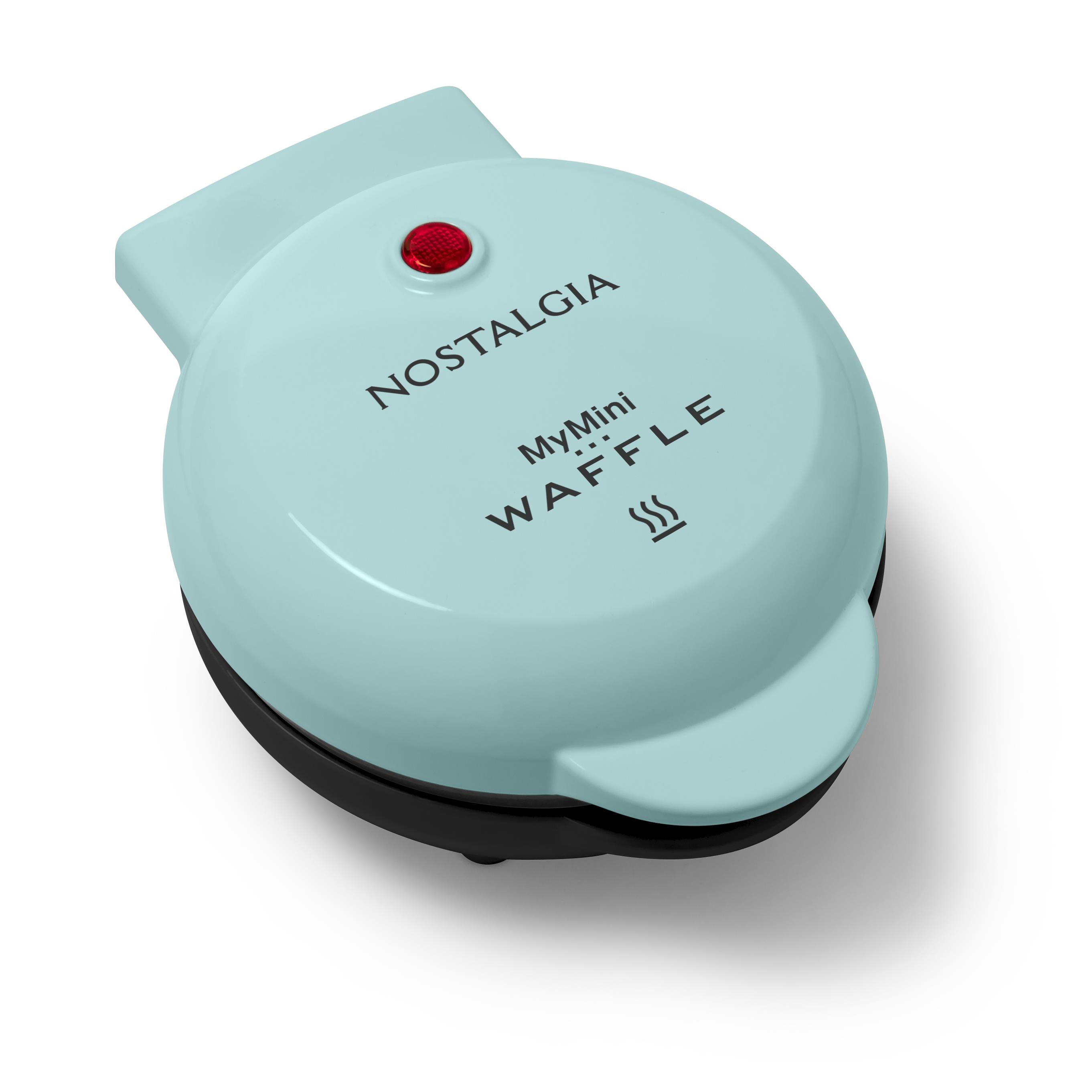 Nostalgia MyMini Personal Electric Waffle Maker in Aqua 9276891 HSN