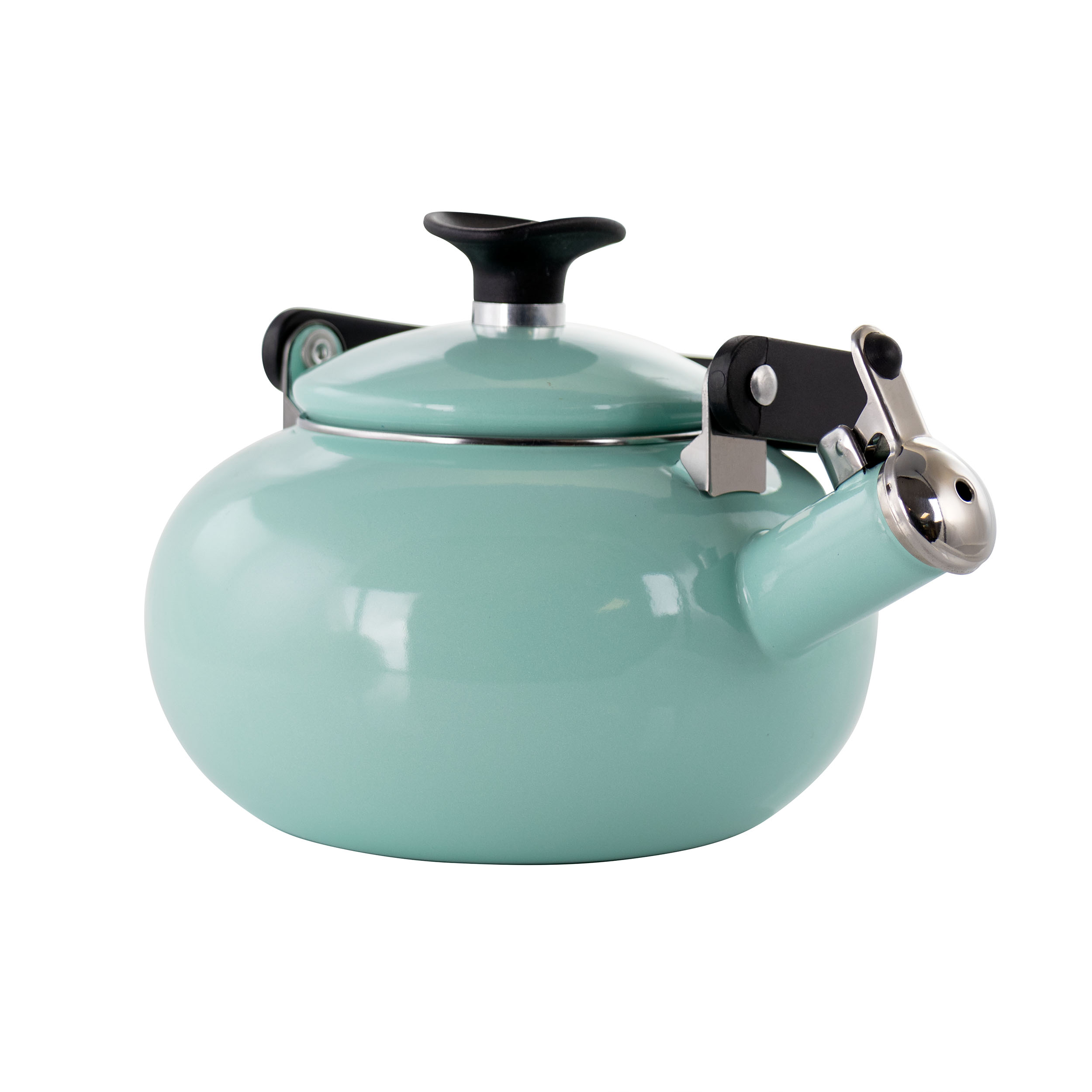 Kenmore 1.5Quart Enamel On Steel Whistling Tea Kettle in Blue 9844597 HSN