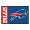 Officially Licensed NFL Buffalo Bills 27 Round Rug with Vintage Logo