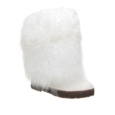 Bearpaw furry boots sales on sale