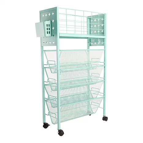 Improvements Movable Storage Cart with Pegboard and Accessories - 23026273 | HSN