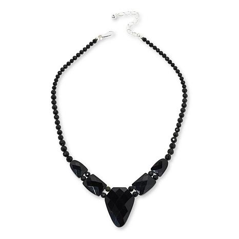 Jay King Black Serpentine Sterling Silver 18