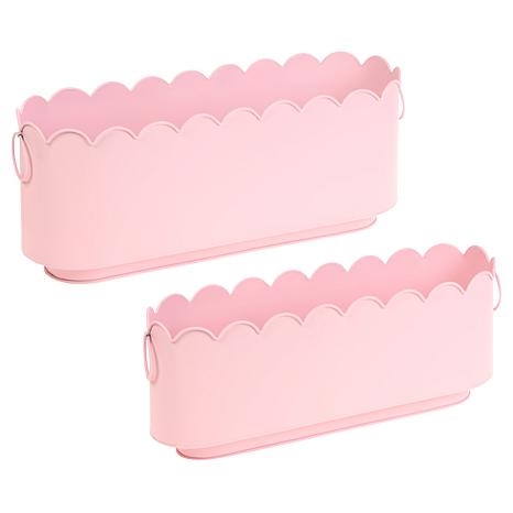 Improvements Scalloped Iron Planters - Set of 2 - 23449871 | HSN