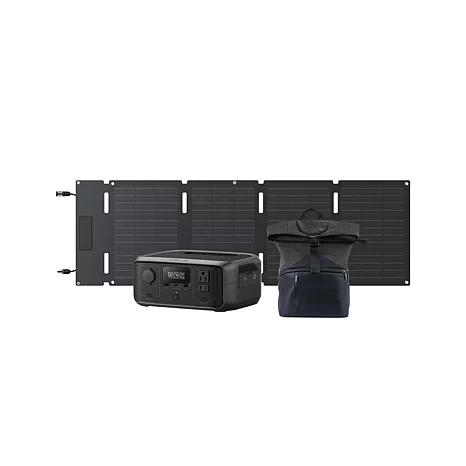 EcoFlow River 3 Power Station with 45W Solar Panel and Bag - 23556581 | HSN