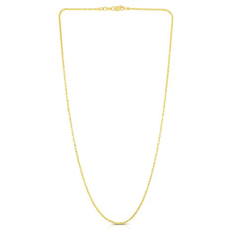 14K Yellow Gold 1.5mm Sparkle Chain Necklace - 16