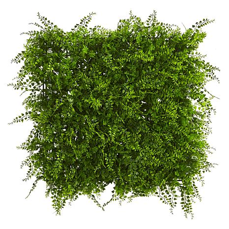20 in. x 20 in. Lush Mediterranean Artificial Fern Wall Panel