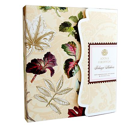 Anna Griffin® 3D and Flat Foil Foliage Stickers with Storage Folio