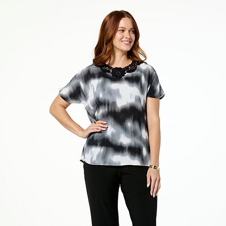 Antthony Marble Tie-Dye Printed Top