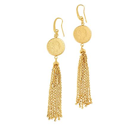 Mini Gold Tassel Earrings