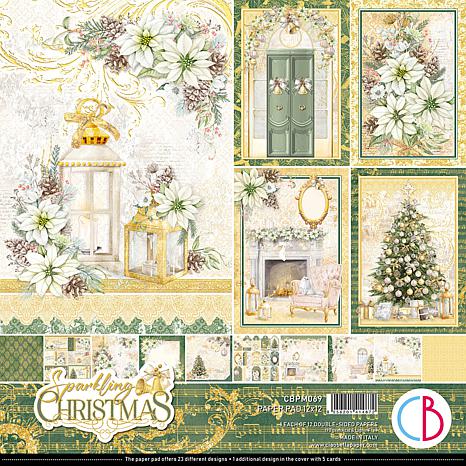 Carta Bella Double-Sided Solid Cardstock 12X12 6/Pkg-White Christmas, 6  Colors - 793888093867