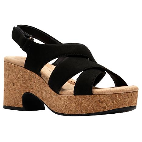 $59.99, Was $79.99, 25% Off! Clarks Collection Nerisa Grace Modern Casual Wedge Sandal dealfomo