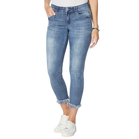 Chewed-Hem Ankle Skimmer Jean 