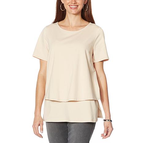 Vince Camuto-Knit Short-Sleeve T-Shirt