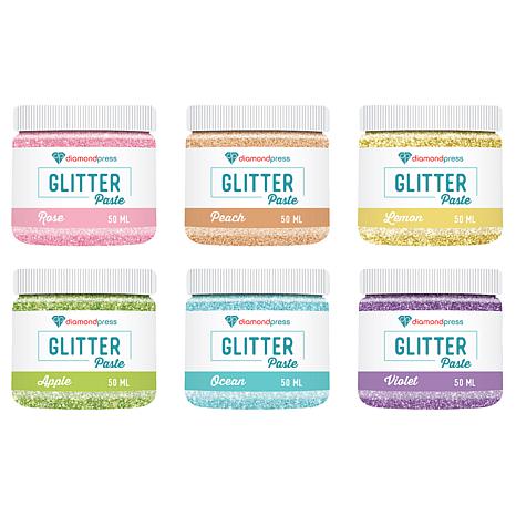 Diamond Press Pastel Glitter Paste Set Of 6 - 22492262 