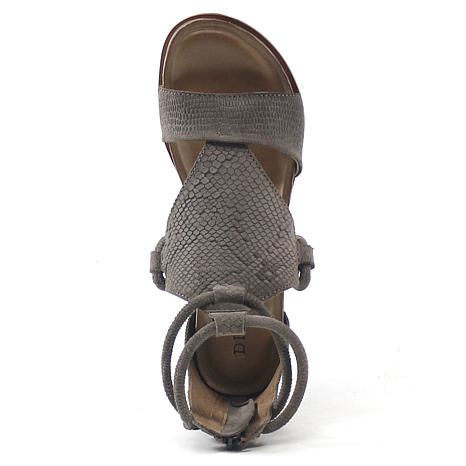 diba true green clover wedge sandal