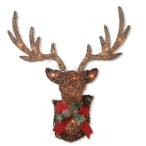 Electric Vine Stag Head Wall Decor 9134102 Hsn