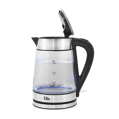 Washable Filter Glass Electric Kettle Electric Kettle 2.1 Quarts +