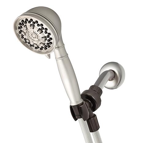 Emg Waterpik 6 Mode Powerpulse Handheld Shower Head In Brushed Mode Powerpulse Handheld Shower Head
