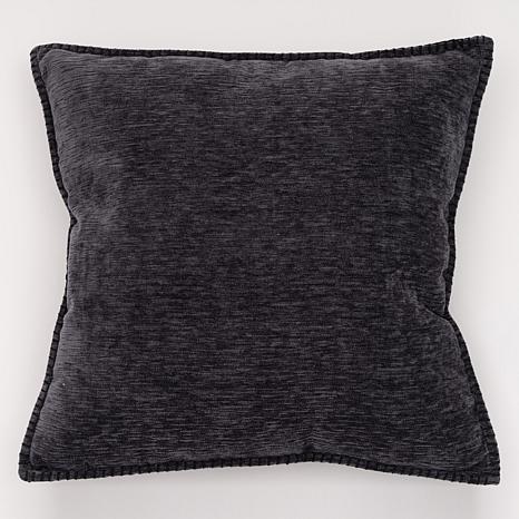 Monarch Chenille 18x18 Grey Throw Pillow Cover + Reviews