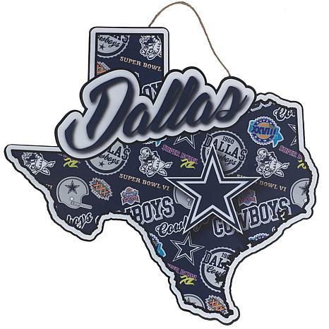 Dallas Cowboys Wood State Sign FOCO