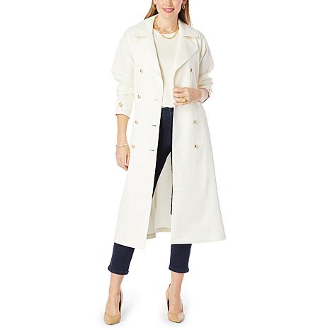 G by Giuliana Black Label Stretch Twill Trench Coat