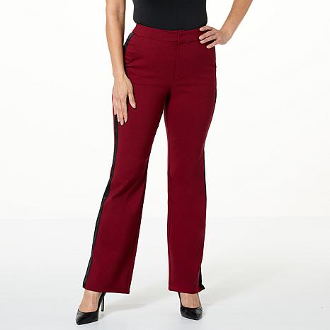 G by Giuliana Black Label Tuxedo Stripe Twill Trouser - 21067367 | HSN