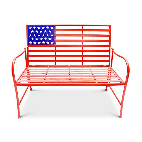 Gerson Company 41 5 L Metal Patriotic Bench 9647990 Hsn